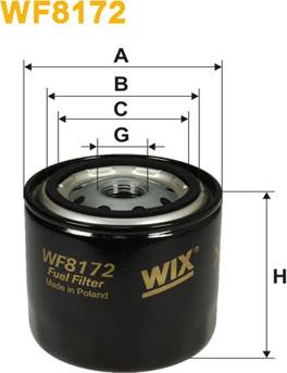 WIX Filters WF8172 - Filtro carburante autozon.pro