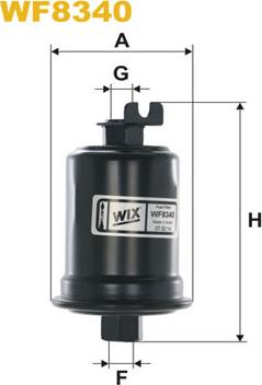 WIX Filters WF8340 - Filtro carburante autozon.pro