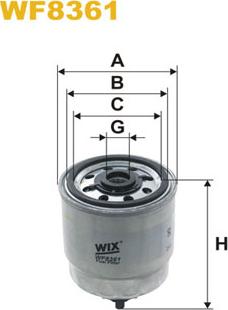 WIX Filters WF8361 - Filtro carburante autozon.pro