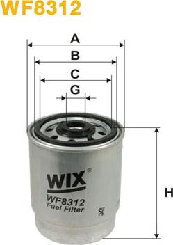 WIX Filters WF8312 - Filtro carburante autozon.pro