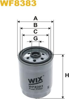 WIX Filters WF8383 - Filtro carburante autozon.pro