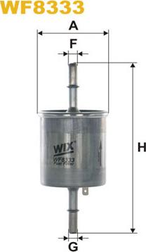 WIX Filters WF8333 - Filtro carburante autozon.pro