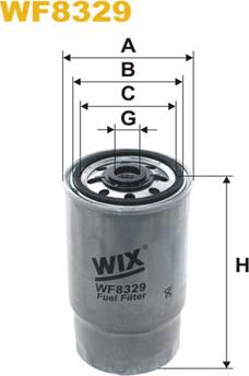 WIX Filters WF8329 - Filtro carburante autozon.pro