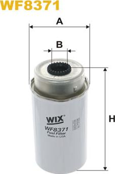 WIX Filters WF8371 - Filtro carburante autozon.pro