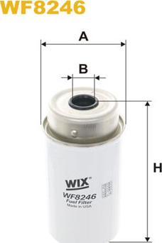 WIX Filters WF8246 - Filtro carburante autozon.pro