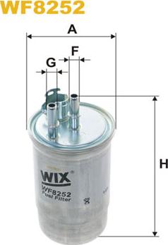 WIX Filters WF8252 - Filtro carburante autozon.pro