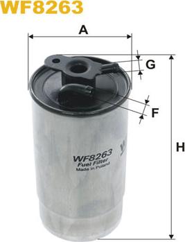 WIX Filters WF8263 - Filtro carburante autozon.pro