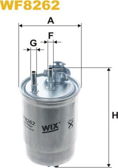 WIX Filters WF8262 - Filtro carburante autozon.pro