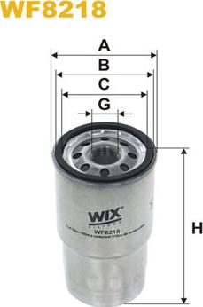 WIX Filters WF8218 - Filtro carburante autozon.pro