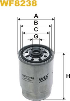 WIX Filters WF8238 - Filtro carburante autozon.pro