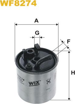 WIX Filters WF8274 - Filtro carburante autozon.pro