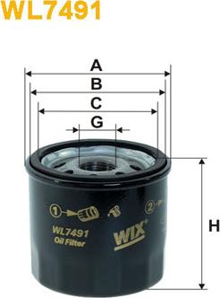 WIX Filters WL7491 - Filtro olio autozon.pro