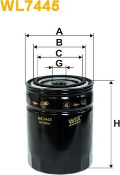 WIX Filters WL7445 - Filtro olio autozon.pro