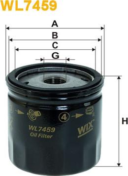 WIX Filters WL7459 - Filtro olio autozon.pro