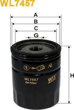 WIX Filters WL7457 - Filtro olio autozon.pro