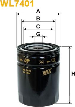 WIX Filters WL7401 - Filtro olio autozon.pro