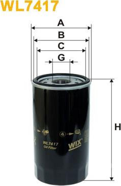 WIX Filters WL7417 - Filtro olio autozon.pro