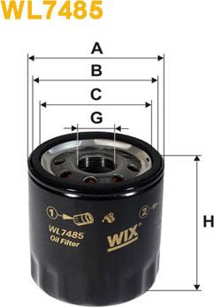 WIX Filters WL7485 - Filtro olio autozon.pro