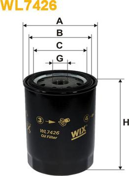 WIX Filters WL7426 - Filtro olio autozon.pro