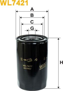 WIX Filters WL7421 - Filtro olio autozon.pro