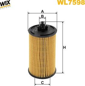 WIX Filters WL7598 - Filtro olio autozon.pro