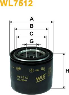 WIX Filters WL7512 - Filtro olio autozon.pro