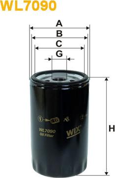 WIX Filters WL7090 - Filtro olio autozon.pro