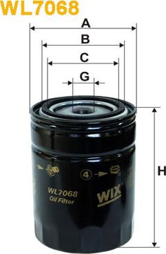 WIX Filters WL7068 - Filtro olio autozon.pro