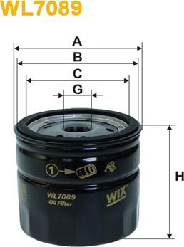 WIX Filters WL7089 - Filtro olio autozon.pro