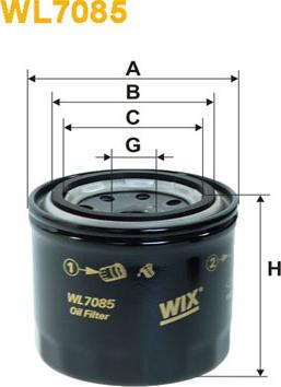 WIX Filters WL7085 - Filtro olio autozon.pro