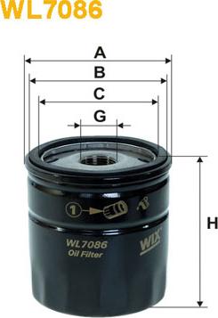 WIX Filters WL7086 - Filtro olio autozon.pro