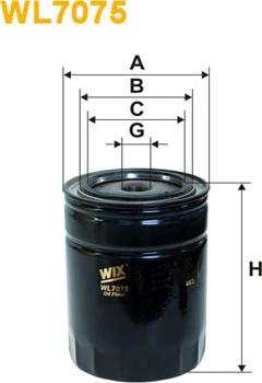 WIX Filters WL7075 - Filtro olio autozon.pro