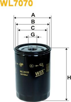 WIX Filters WL7070 - Filtro olio autozon.pro