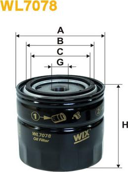 WIX Filters WL7078 - Filtro olio autozon.pro