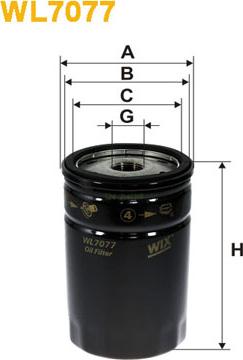 WIX Filters WL7077 - Filtro olio autozon.pro