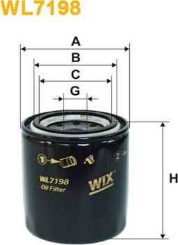 WIX Filters WL7198 - Filtro olio autozon.pro