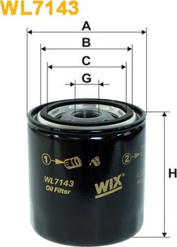 WIX Filters WL7143 - Filtro olio autozon.pro