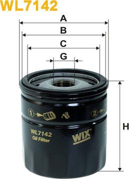 WIX Filters WL7142 - Filtro olio autozon.pro