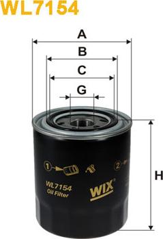 WIX Filters WL7154 - Filtro olio autozon.pro