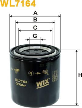 WIX Filters WL7164 - Filtro olio autozon.pro