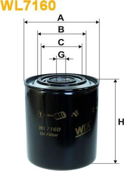 WIX Filters WL7160 - Filtro olio autozon.pro