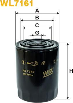 WIX Filters WL7161 - Filtro olio autozon.pro