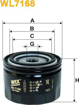 WIX Filters WL7168 - Filtro olio autozon.pro