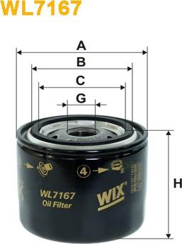 WIX Filters WL7167 - Filtro olio autozon.pro