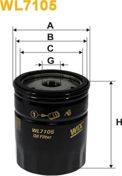 WIX Filters WL7105 - Filtro olio autozon.pro