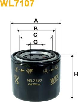 WIX Filters WL7107 - Filtro olio autozon.pro