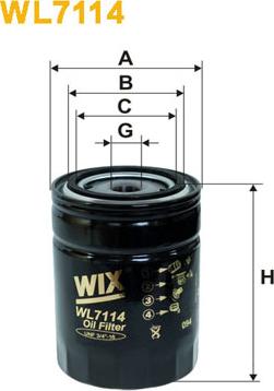 WIX Filters WL7114 - Filtro olio autozon.pro