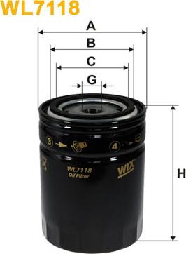 WIX Filters WL7118 - Filtro olio autozon.pro