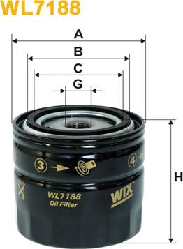 WIX Filters WL7188 - Filtro olio autozon.pro