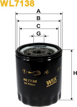 WIX Filters WL7138 - Filtro olio autozon.pro